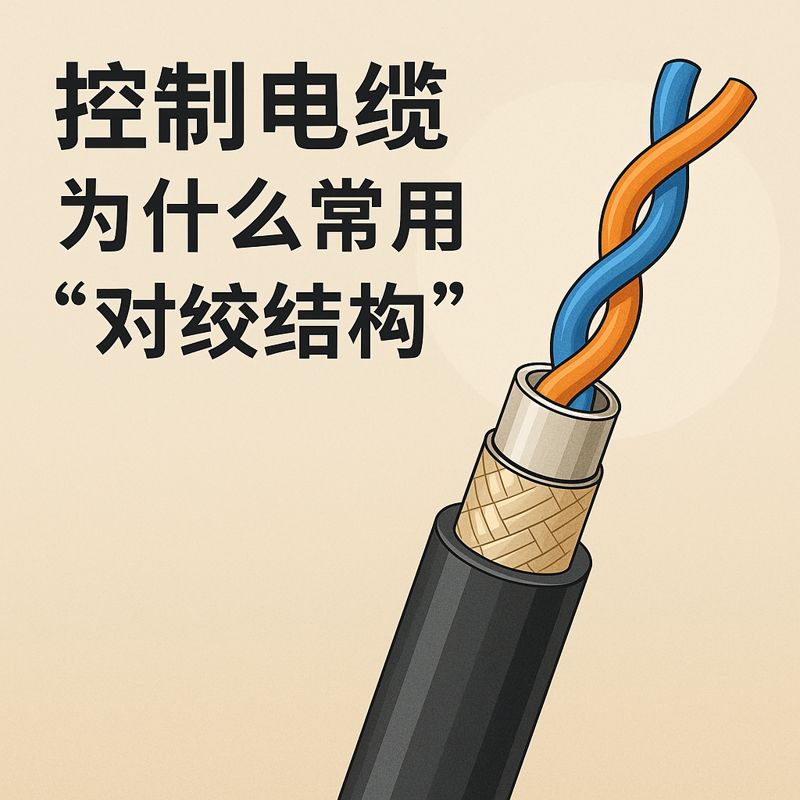 控制电缆为什么常用“对绞结构”？？？