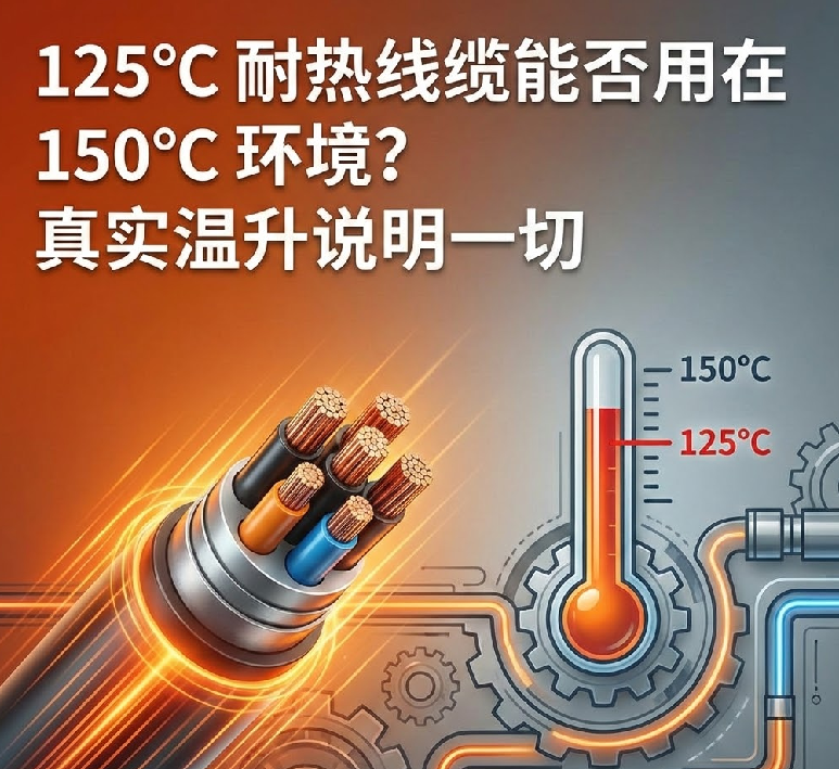 125℃ 耐热线缆能否用在 150℃ 情形？？？真实温升说明一切