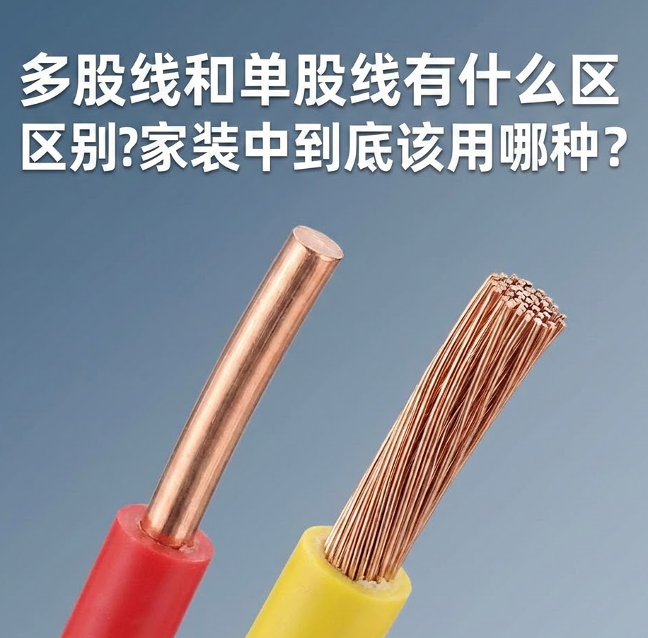 家装电线选单股(BV)照旧多股(BVR)？？？？？
